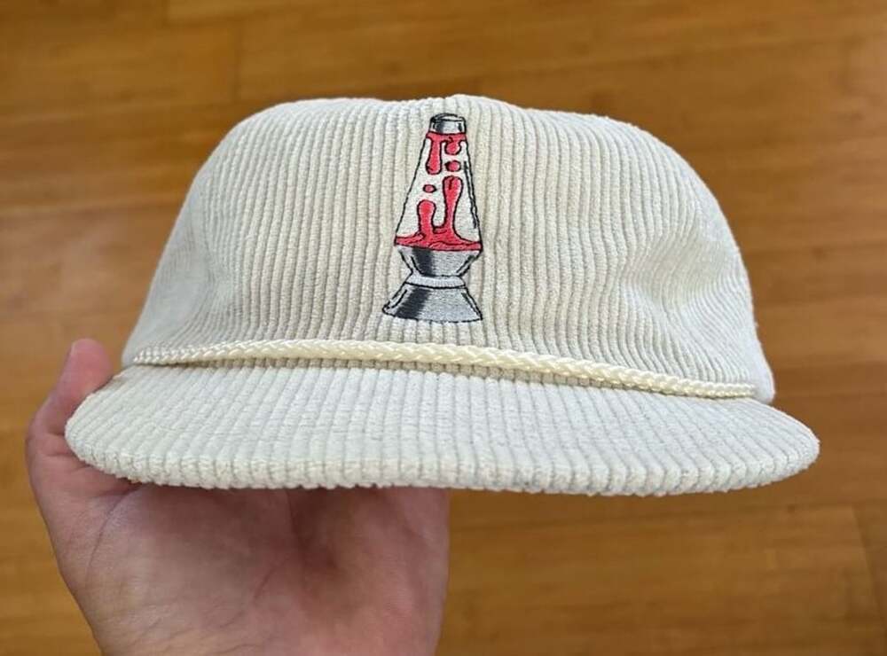 Snag Lava Lamp Corduroy Rope Hat White Snapback